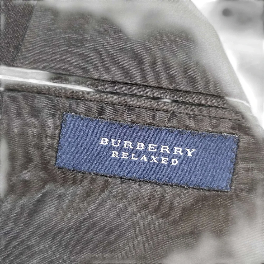 Burberry Relaxed Wool Blazer Charcoal Grey Men's Sport Coat Size 40 Reg 3-Button
